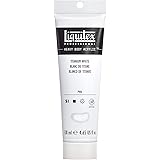 Liquitex Professional Heavy Body Acrylic Paint, 4.65-oz Tube, Titanium White