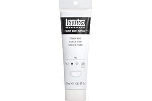 Liquitex Professional Heavy Body Acrylic Paint, 4.65-oz (138ml) Tube, Titanium White