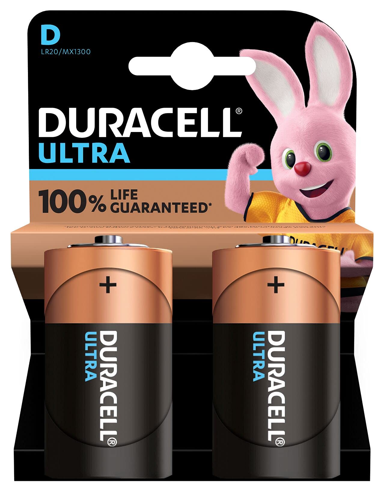 Duracell Ultra D Batteries Pack of 2