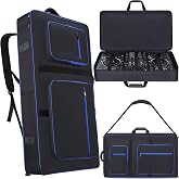 Aleemin DJ Controller Case Backpack Compatible with XDJ-AZ | 10MM Soft Thick Padded, Multiple Accessory Pockets, Comfortable Backpack-straps &amp; Shoulder strap, DJ Bag for DJ Controller