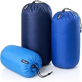 Frelaxy Stuff Sack Set 3-Pack (3L&amp;5L&amp;9L), Ultralight Ditty Bags with Dust Flap for Traveling Hiking Backpacking &hellip;