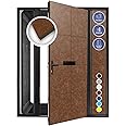 Arrowzooom 20 BROWN Self-Adhesive Door Kit PRO Polyester Foam Panels Peel and Stick Music Recording Studio Soundproof Noise Reduction -40db Thick Acoustic Treatment Fire Retardant 12x12x0.78in 1244