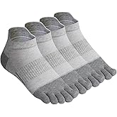 Meaiguo Men's Toe Socks Cotton Five Finger Socks Athletic Toe Socks for Running