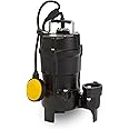 Tsurumi Pump 50UTZ2.4S | Automatic Cast Iron Sewage Pump | 1/2 HP, 110V, 2 in Discharge | Ideal for pumping wastewater and sewage. | 69 GPM / 4140 GPH