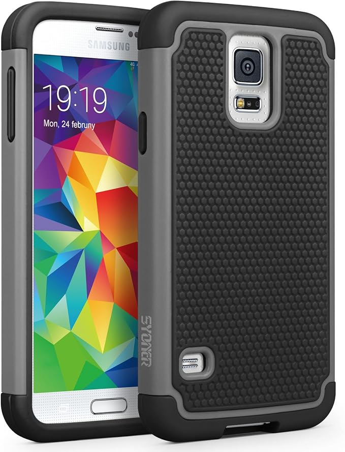 Galaxy S5 Case, SYONER [Shockproof] Hybrid Rubber Dual Layer Armor