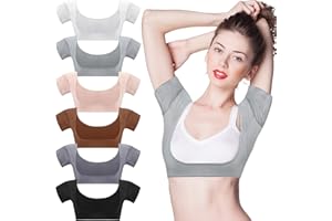 Handepo 6 Pcs Underarm Sweat Vest Breathable Armpit Sweat Proof Sweat Shirt Pads for Woman Underarm Sweat Protector