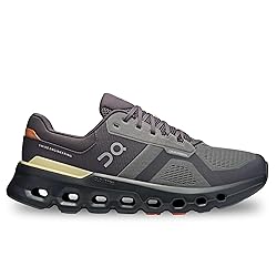 On Men's Cloudrunner 2 Sneaker, Rock/Tangerine, 8.5