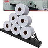 Artori Floating Toilet Paper Shelf Storage - Bathroom Wall Decorations, Tilted Wall Toilet Paper Holder, Mounted Toilet Decor