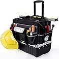 MARUTAI 18'' Rolling Tool Bag, Waterproof Tool Bag with Wheels, Portable Storage Organizer Rolling Tool Tote, for Electrician, Construction, Men, Women