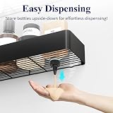 Kitsure 2 Pack Rustproof Shower Caddy - 2 Shelves, Drill-Free, Black view 6
