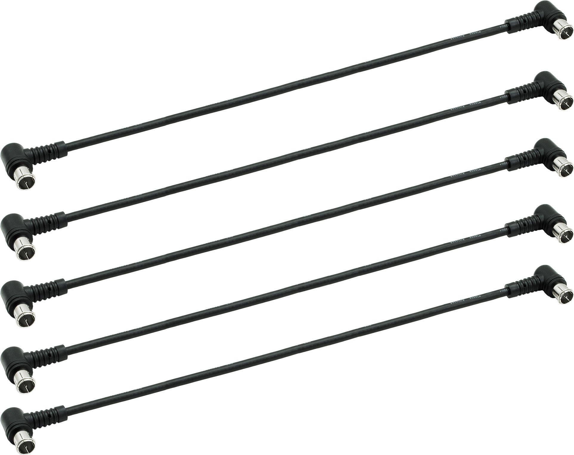 SKT SAK050SET1 50 cm Coaxial Connection Cable F-Type - Black (Pack of 5)