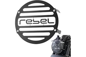 TOTHERIDER Motorcycle Headlight Grill Cover Front Light Lamp Grill Guard Protector for Honda Rebel CMX 500 300 250 1100 Rebel