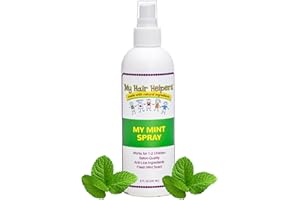 MY HAIR HELPERS NATURAL LICE REMOVAL My Hair Helpers Mint Lice Prevention Spray for Head Louse - Naturally Formulated with Essential Oils, 8 fl Ounces, Works on 1-2 Kids