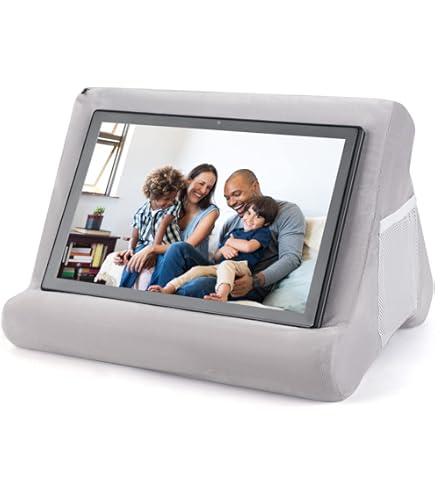 Support De Tablette Souple Avec Poche En Filet – Repose-livre Universel Multi-angle Pour Tablette – Support Paresseux Pour Liseuses, Magazines, Kindle, Smartphones (rose Rouge