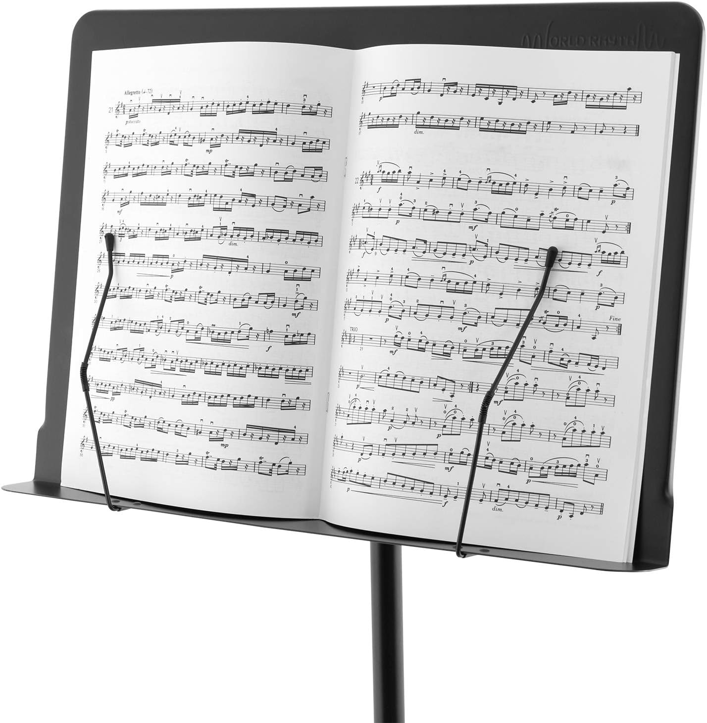 World Rhythm Orchestral Music Stand - Height Adjustable Sheet Music Holder with Page Retainers and Tripod Base - Image 4