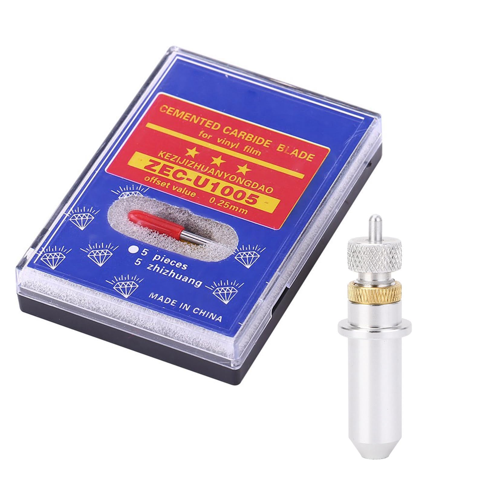 15pcs Cutting Plotter Tungsten Steel Cutter Plotter Parts Cutting Tool 30 45 60 Degree with Stand