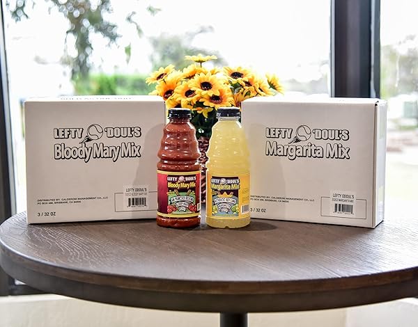 LEFTY O’DOUL’S MARGARITA MIX, 32 FL OZ, PACK OF 3 – AUTHENTIC KEY LIME MARGARITA MIX
