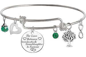 TISDA The Love between Grandmother and Granddaughter is Forever Bracelet