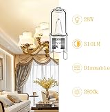 Haraqi 12 Pack G9 Halogen Bulbs 28W 230V 2800K Warm White 310Lm view 2