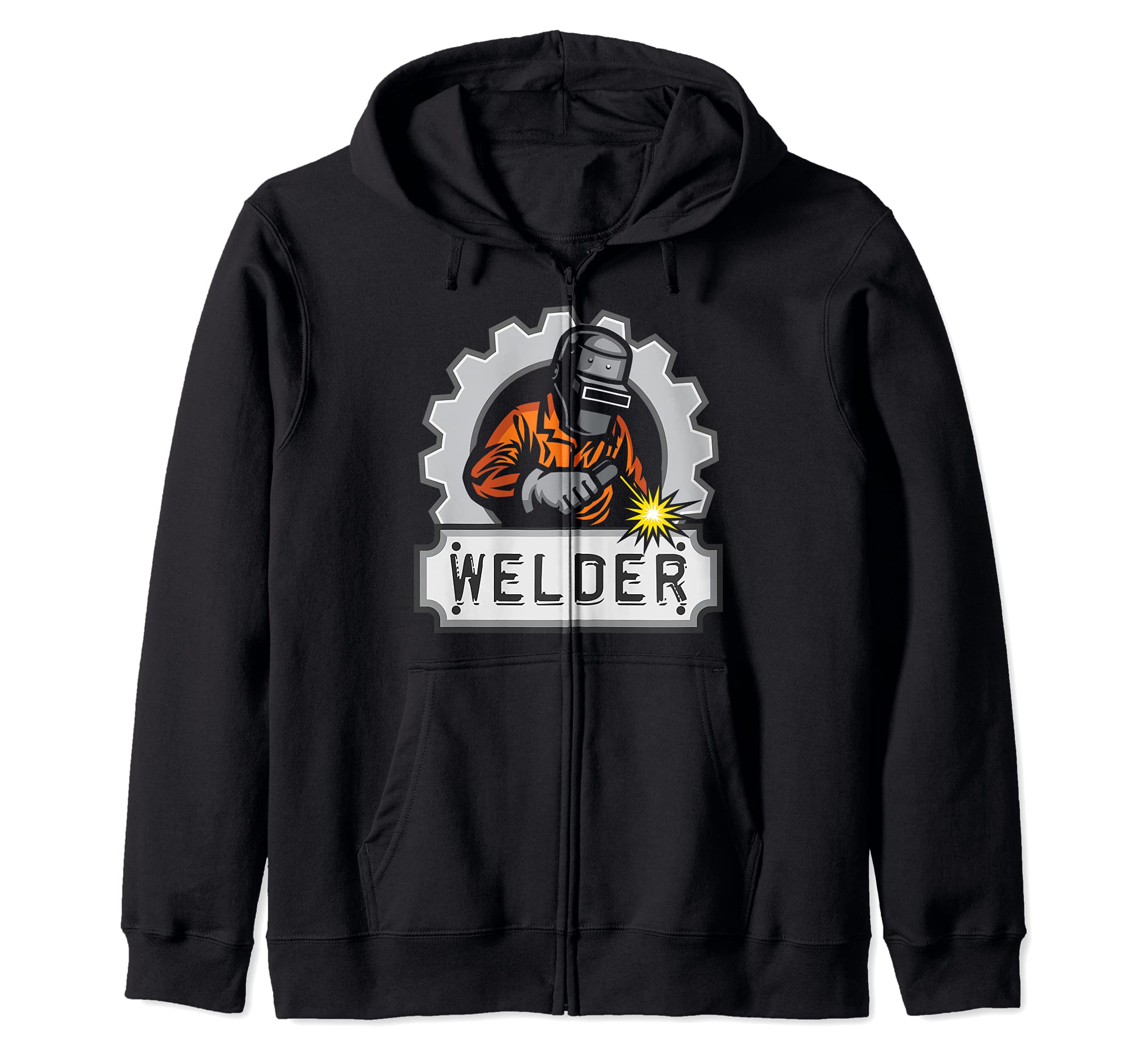 Welder Engineer Welding Fabrication Profession Engineering Zip Hoodie