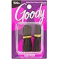 Goody Styling Hair Bobby Pins - 100 Count, Black - Slideproof and Lock-In Place - Suitable for All Hair Types - Pain-Free Hair Accessories for Women and Girls - All Day Comfort