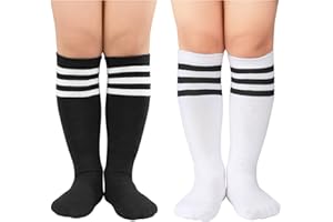 Kids Soccer Socks Knee High Socks for Toddler Boys and Girls Sport Socks 3-6 Years