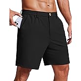 COOFANDY Men's 7 Inch Classic Fit Golf Shorts Lightweight Stretch Quick Dry Hiking Short UPF50