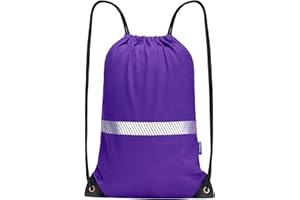 AYKRM Purple Drawstring Backpack Bag work Sackpack