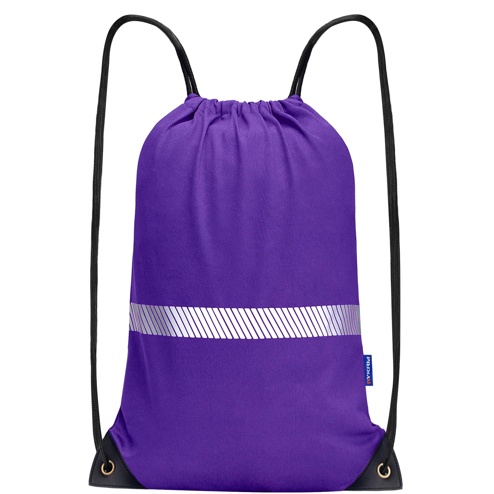 AYKRM Purple Drawstring Backpack Bag work Sackpack
