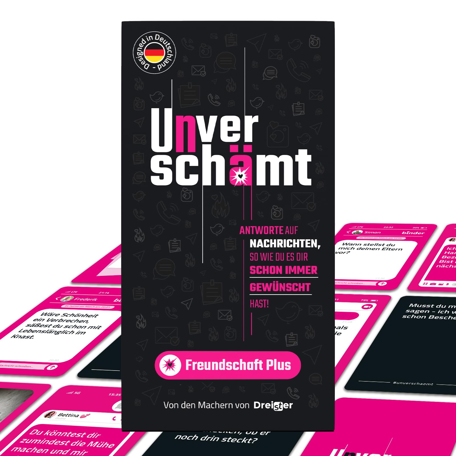 UNVERSCHÄMT Party Games for Adults - Friendship Plus - Designed in Germany - Card Game with 480 Cards - Party Games / Games for Adults - Ideal Gift Idea