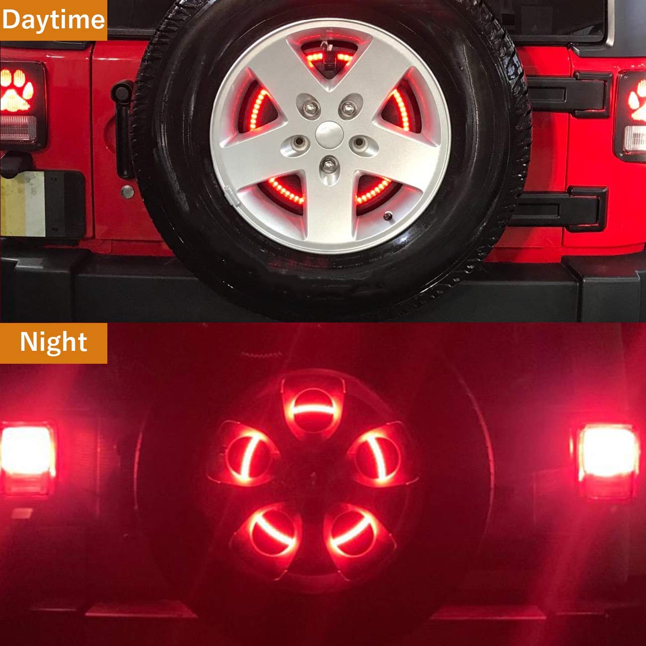 Tail Light Assemblies MFC Spare Tire Brake Light Wheel Light 3rd Third