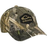 Drake Waterfowl Camo Cotton Twill Hex Patch Hunting Cap | Low Profile Unstructured Front Panels
