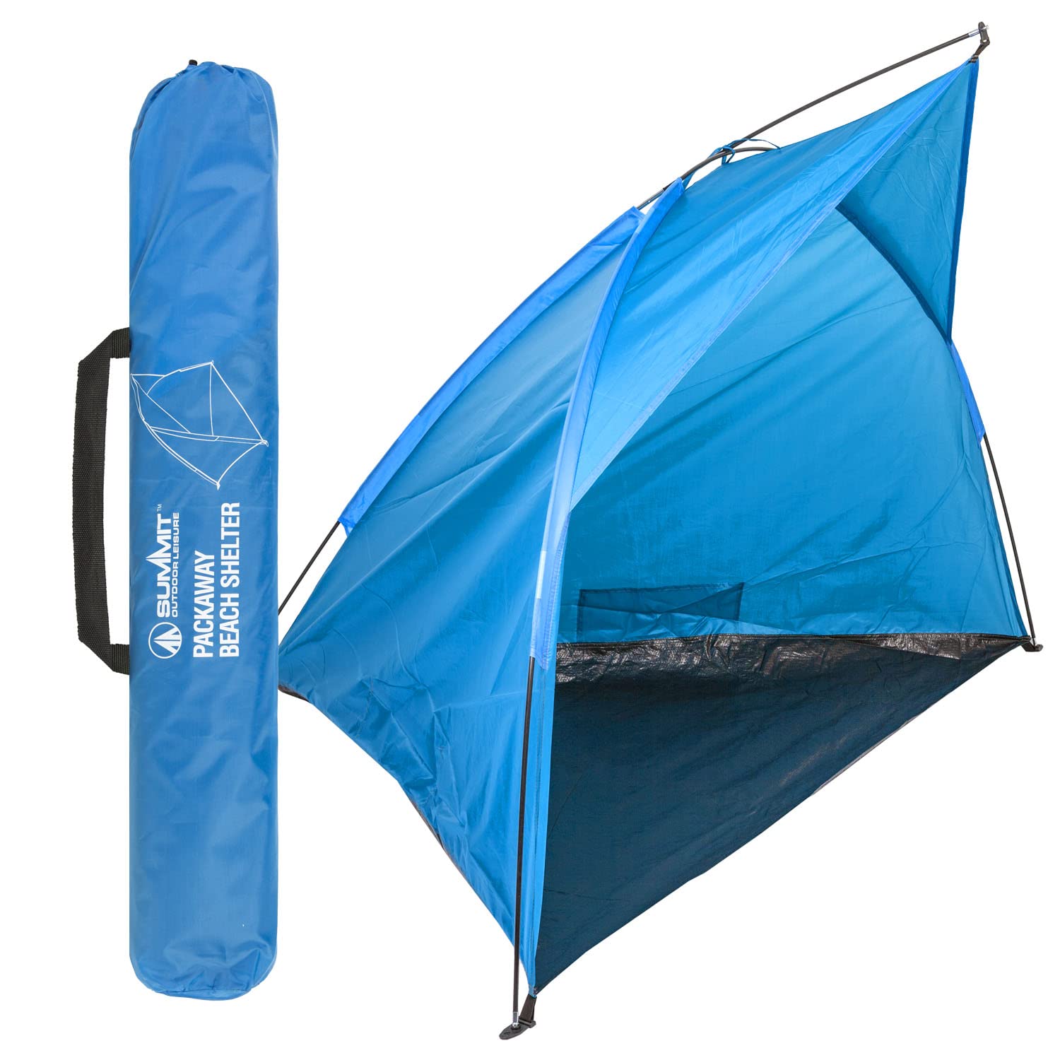 VFM e-Store - Beach Tent Fishing Tent Pop Up Easy Setup for Summit, Picnics, Camping, Holidays, Festivals - Survival Gear & Accessories - 170X120x105cm - Ocean Blue