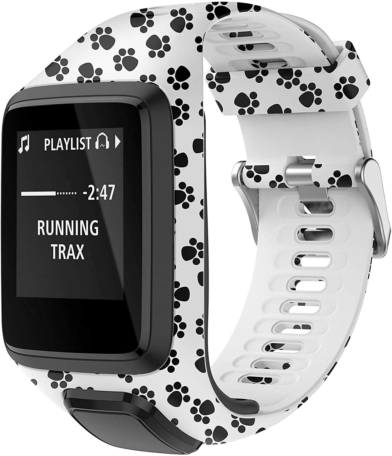 Axcellent Bands for Tomtom Runner 2/3 Strap,Compatible with Spark 3/Golfer2/Adventurer,Rubber Printed Replacement Band-GPS Smart Watch Accessories