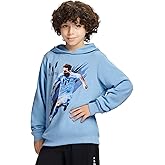 Messi boys Long Sleeve, Standard Fit Hoodie Sweatshirt, Comfortable French Terry