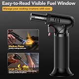 Sondiko Kitchen Blow Torch S907 with Fuel Gauge Adjustable Flame Refillable view 2