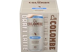 La Colombe Double Draft Latte with Oatmilk - 9 Fl. Oz. 4 Pack - 100% Arabica Brazilian Cold Brew Coffee with Nitrous-Infused Oatmilk, Dairy-Free Vegan Latte, 120mg Natural Caffeine