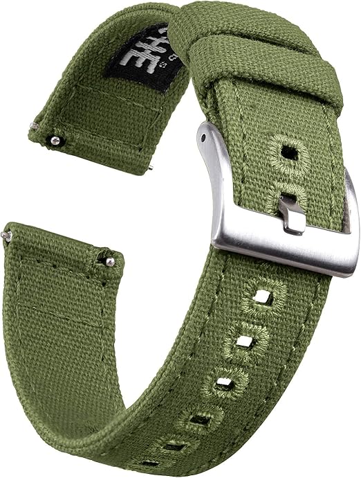 Amazon Com Ritche Canvas Quick Release Watch Band 18mm 20mm 22mm Replacement Watch Straps For Men Women Sports Outdoors