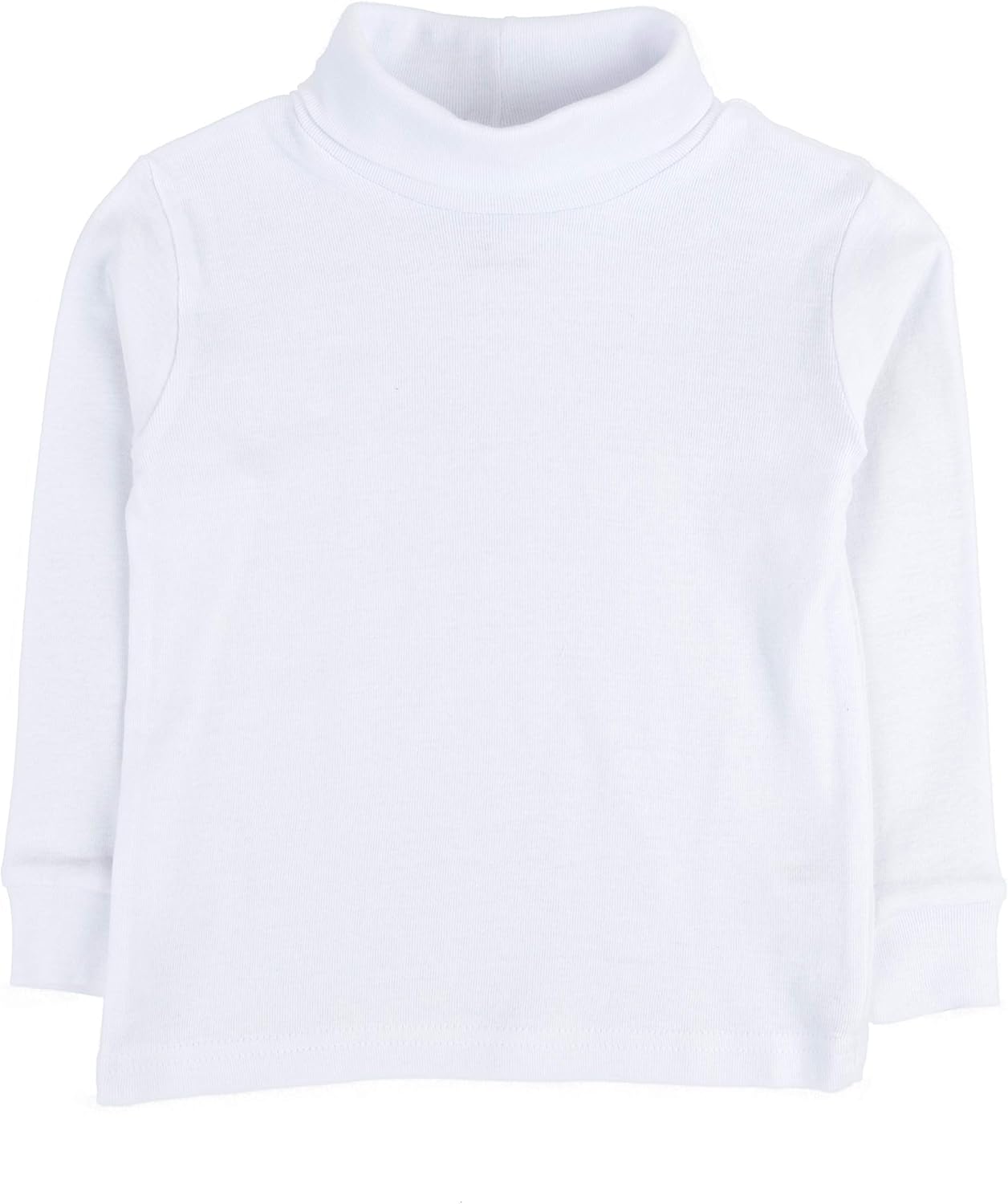 Leveret Girls Boys & Toddler Solid Turtleneck 100% Cotton Kids Shirt (2 Toddler-14 Years) Variety of Colors: Clothing