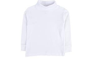 Leveret Girls Boys & Toddler Solid Turtleneck 100% Cotton Kids Shirt (2 Toddler-14 Years) Variety of Colors