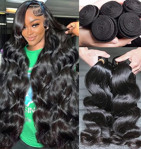 Human Hair Bundles Body Wave Bundles （16 18 20 22) 12A Grade
