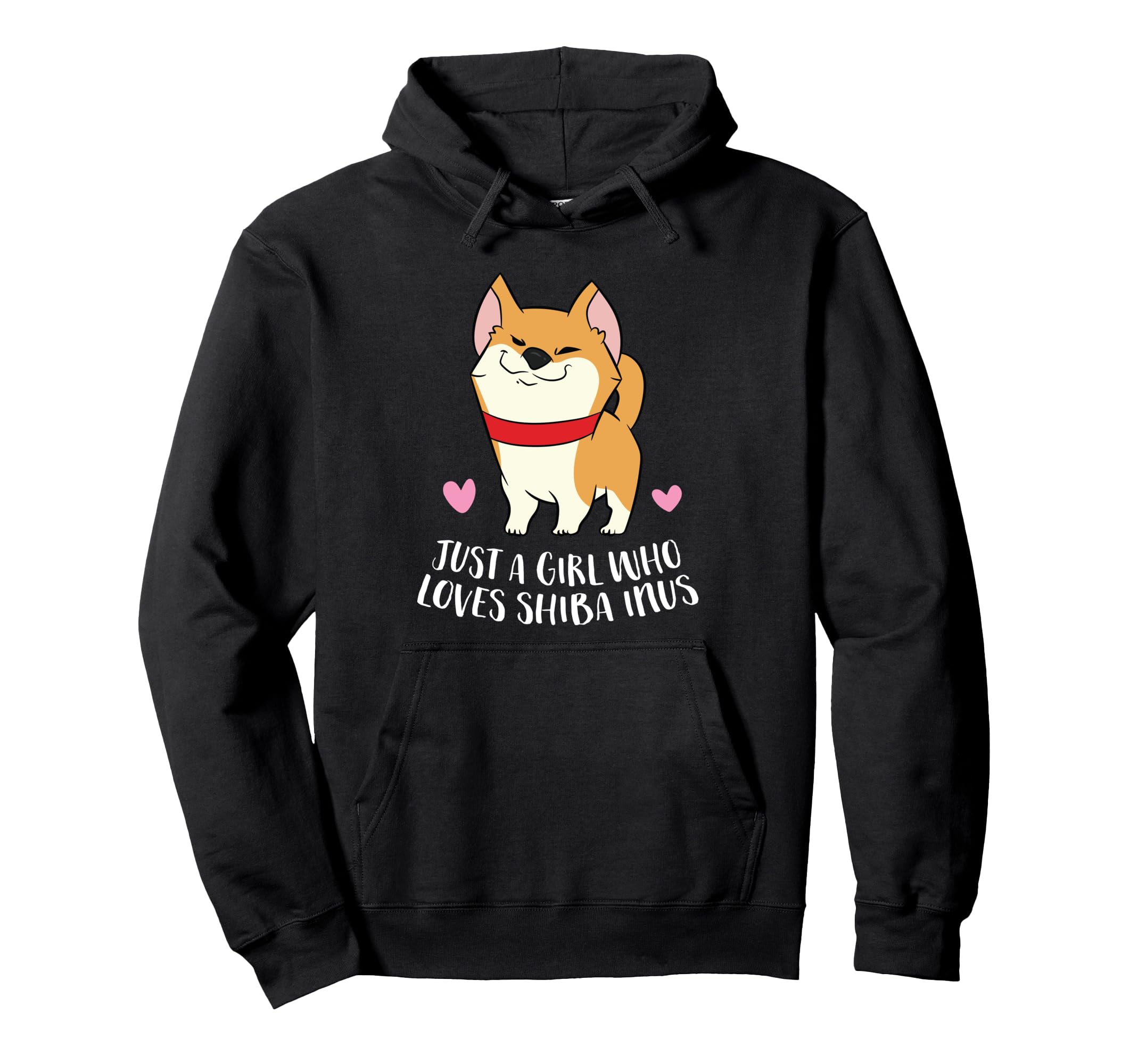 Just a Girl Who Loves Shiba Inus Pullover Hoodie