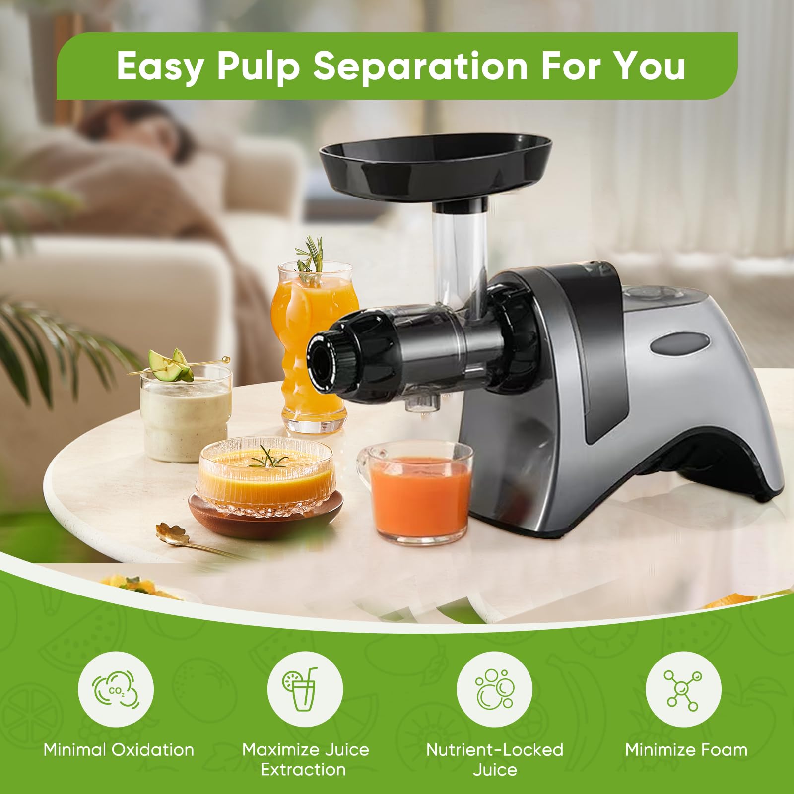 Juicer Auger Replacement Parts Compatible with Omega 8006 8005 8004 8003 NC800, NC900 Slow Juicer Accessories, Cold Press Juicer Feeding Chute Washable Accessory