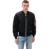 Alpha Industries Men's MA-1 Heritage Fit Flight Jacket, Black, M