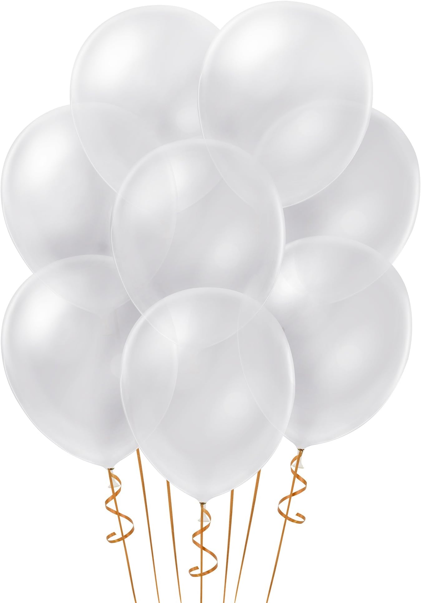 Sepco 12 Inches Clear Party Latex Balloons (100 Pcs)