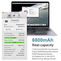 MYIYAE A1278 A1322 Battery Replacement, for MacBook