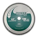 TOMAX 12-Inch 100 Tooth ATB Fine Finish Saw Blade