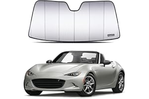 Pigenius Windshield Sun Shade for 2016-2023 Mazda MX-5 Miata, Custom Fit Front Window Shade - Premium Folding Sunshade