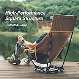 OneTigris Camping Chair with Detachable Cushion 150 kg Capacity view 6