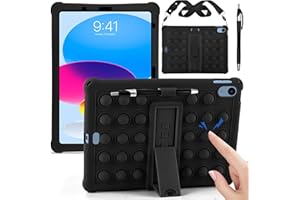 DETUOSi Silicone Case Compatible with iPad (A16) 11th Generation 11 Inch 2025, for iPad 10th Gen 10.9" Soft Case with Shoulde